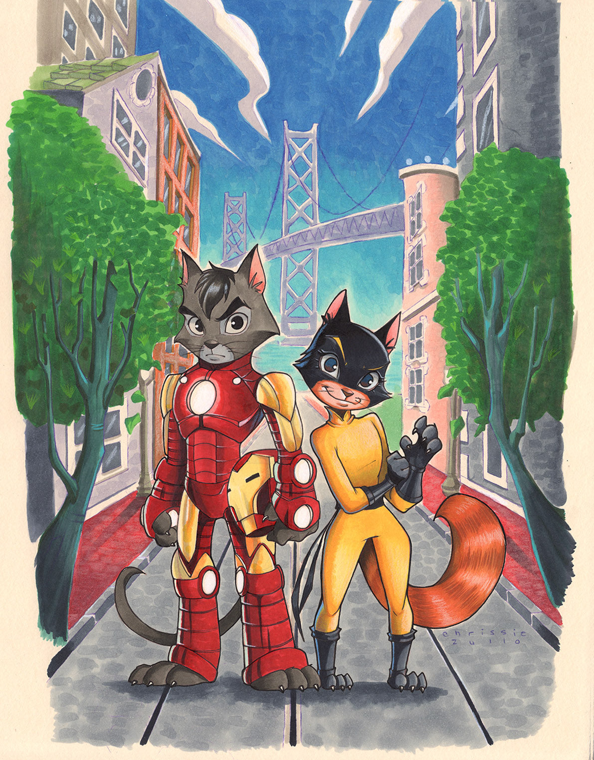 Iron Man Hellcat Original Cover Artwork