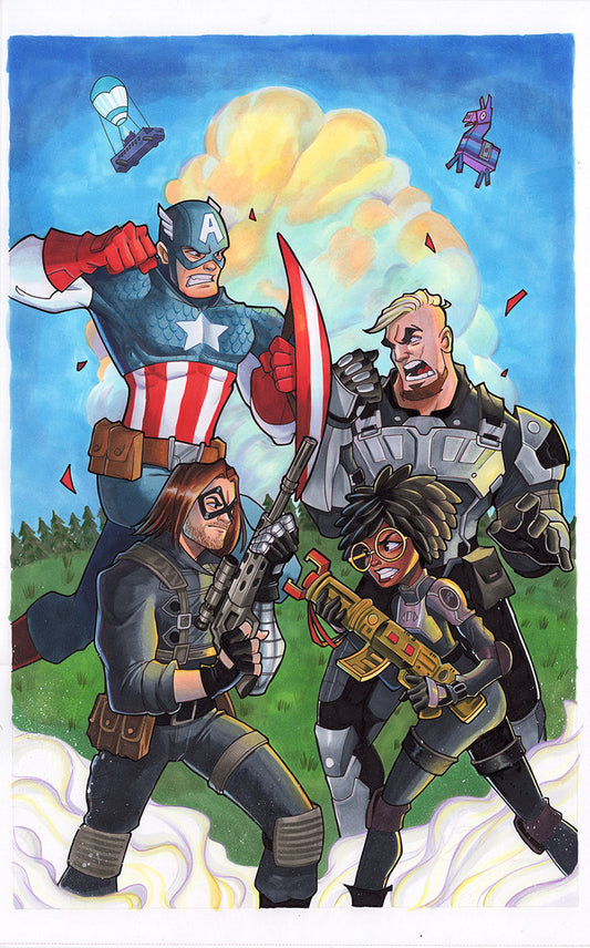 Fortnite X Marvel Original Cover Artwork