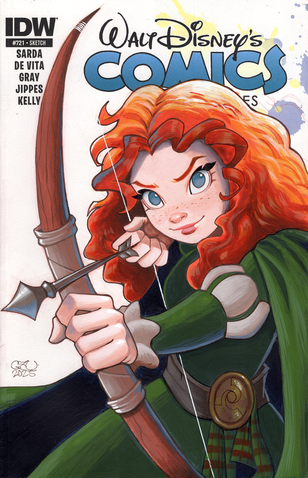 Brave Sketch Cover Original Artwork