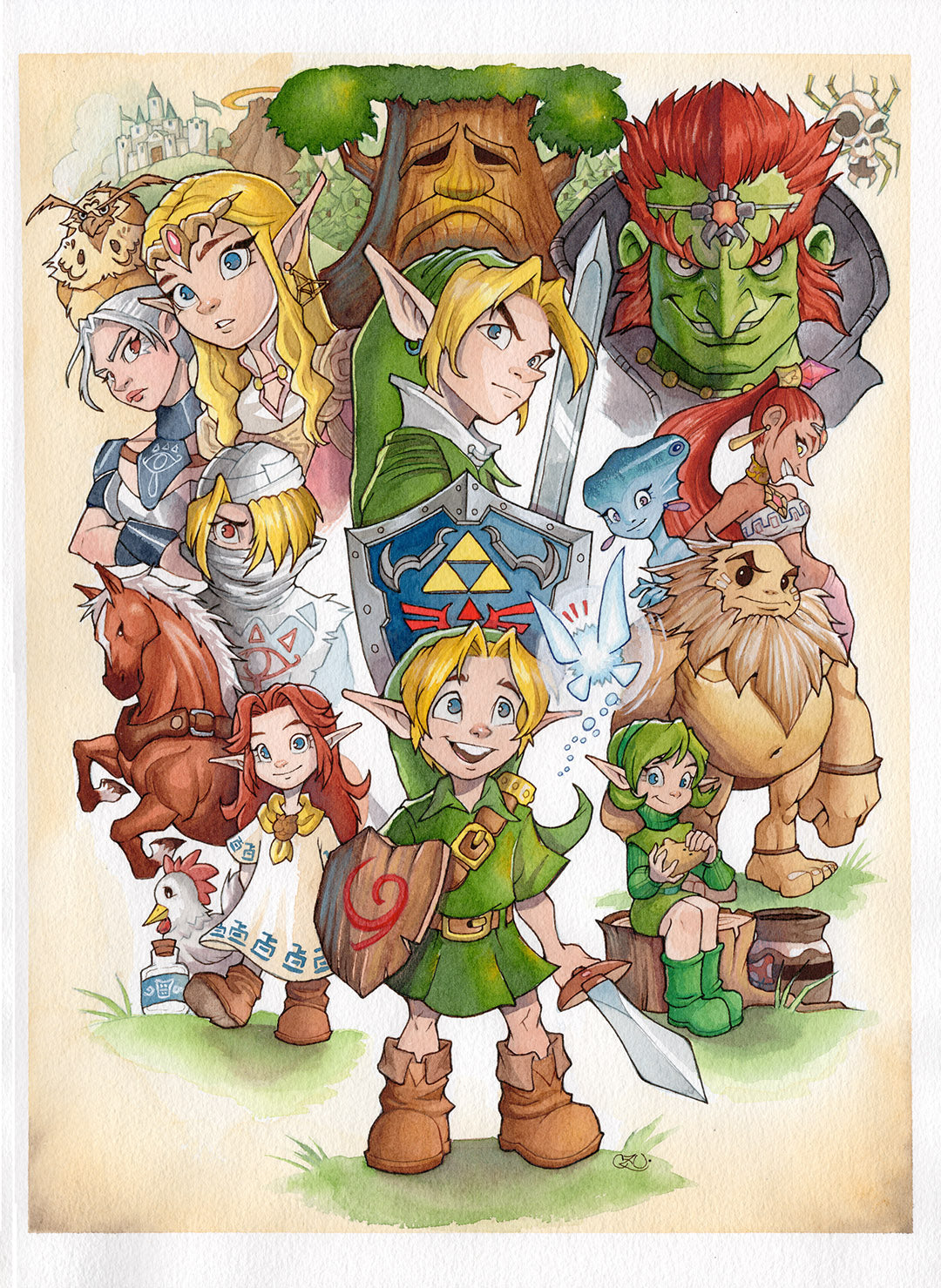 Hero of Time Original Artwork