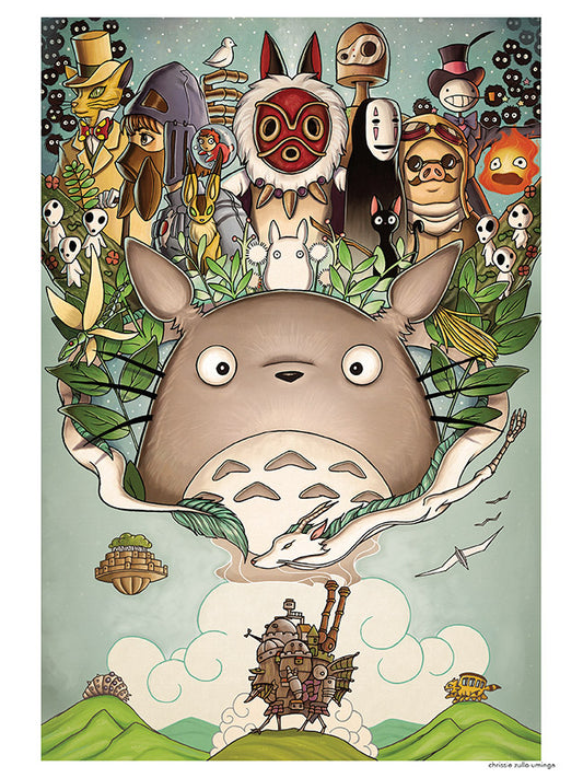 Tribute to Miyazaki Print