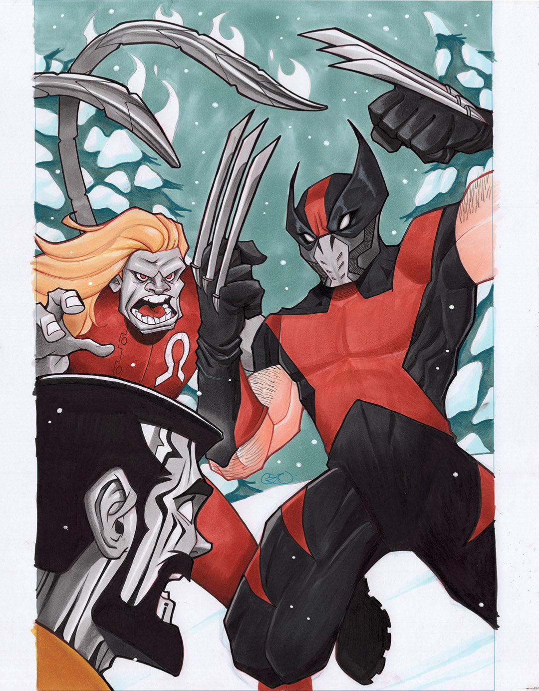 Ultimate Wolverine 2 Original Cover Artwork