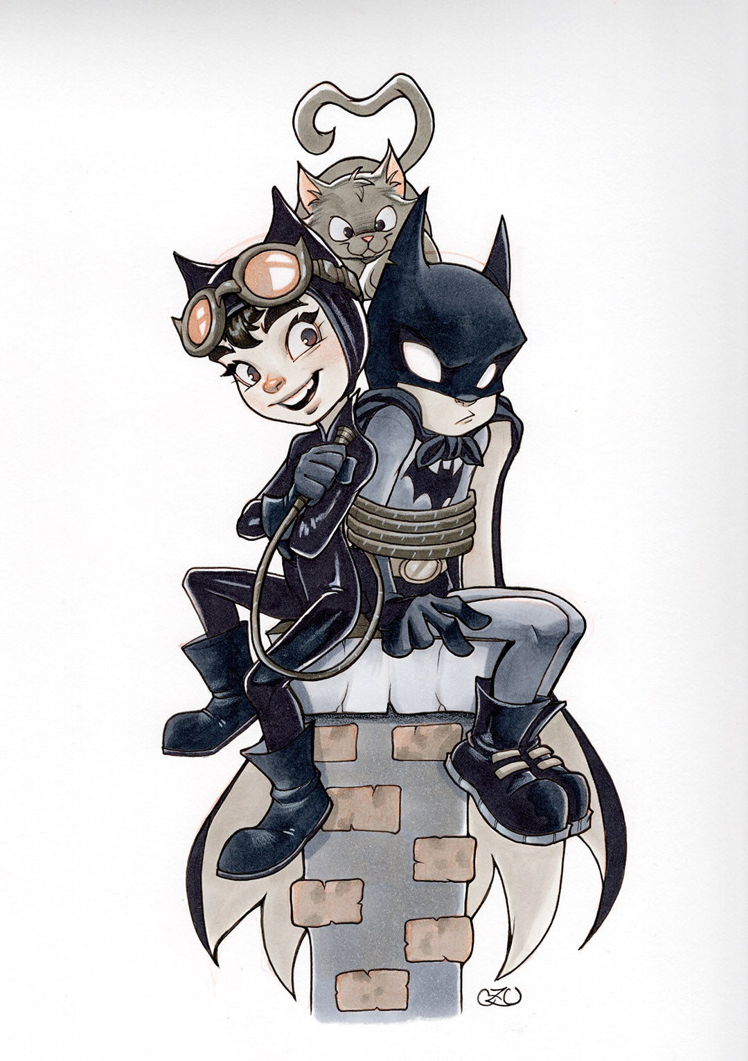 Batman 6 Original Cover Artwork - Valentine's Day Variant