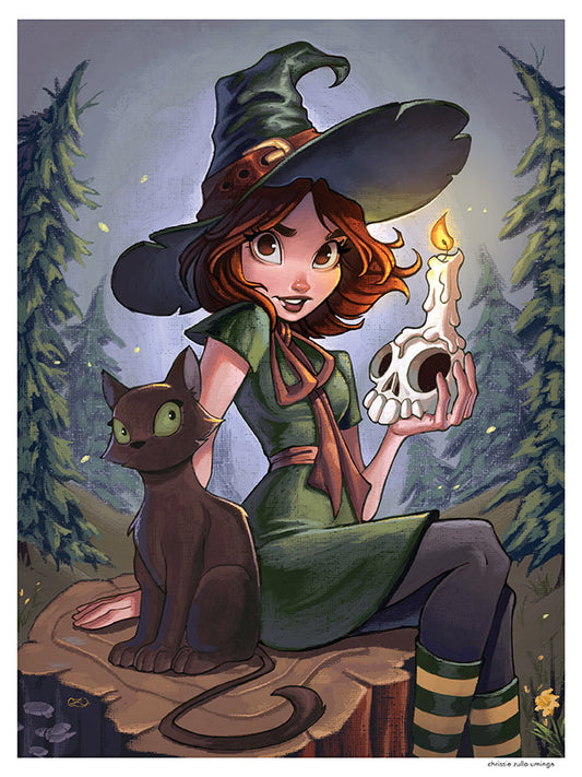 Witch in the Woods Print