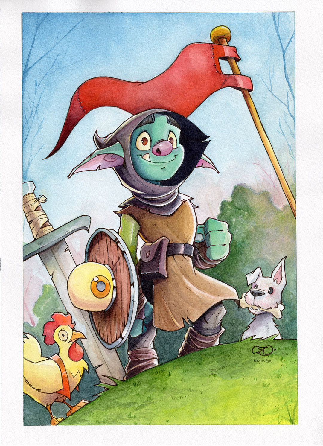 D'Orc 1 Original Artwork