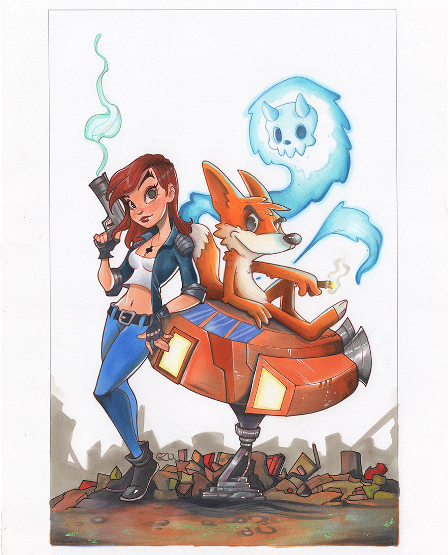 Franklin and Ghost #1 Original Cover Artwork