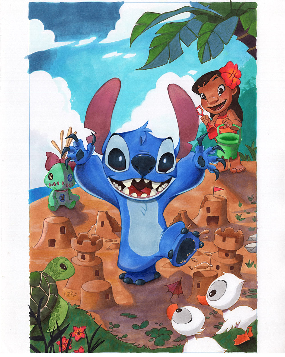 Lilo & Stitch #1 Original Cover Artwork – shopchrissie