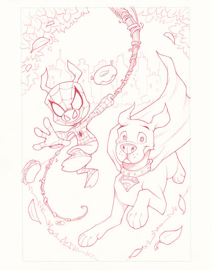 Superman/Spider-Man 1 Original Cover Artwork